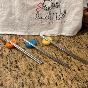 Stainless Steel Chopsticks with Colorful Holders